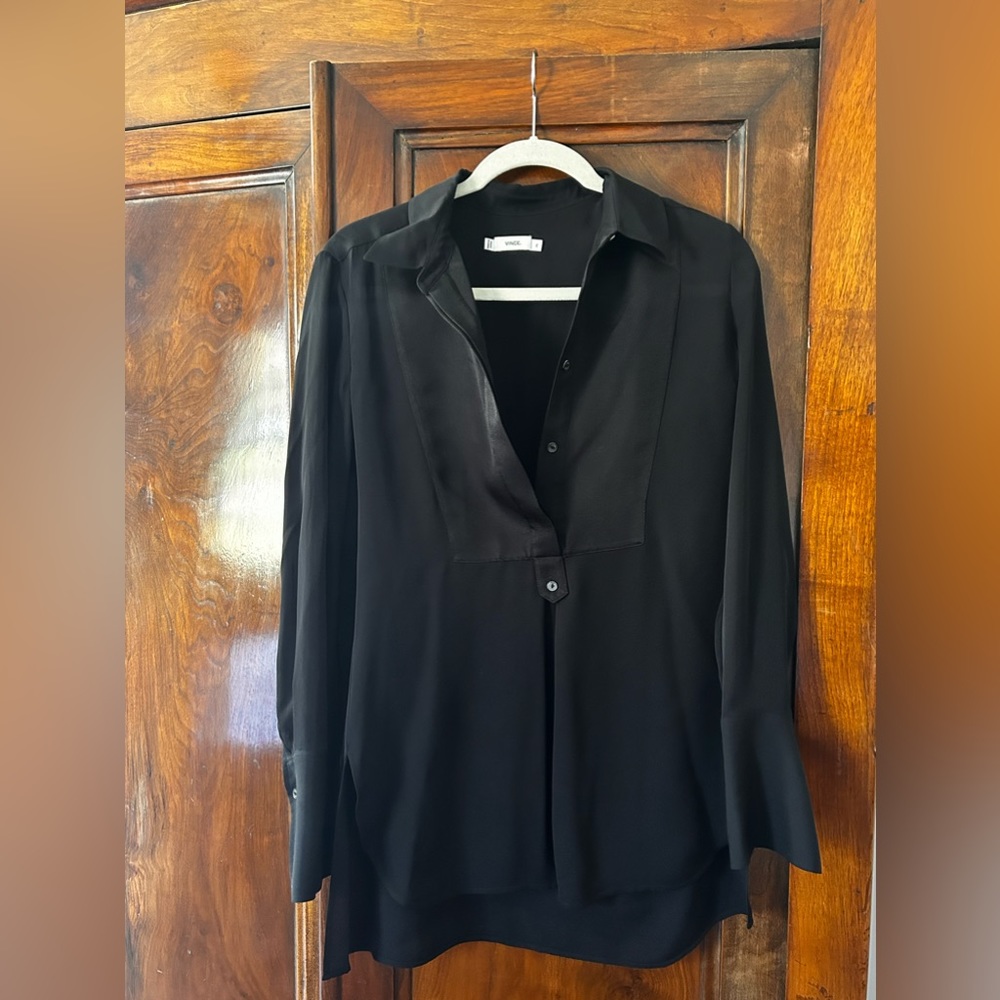 Vince tuxedo style blouse